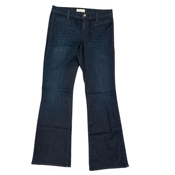 Banana Republic Wide Leg Dark Wash Stretch Jeans 30/10 • Long 34” Inseam - Picture 2 of 10